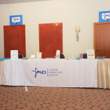 Table with information materials from the Youth Migration Service 