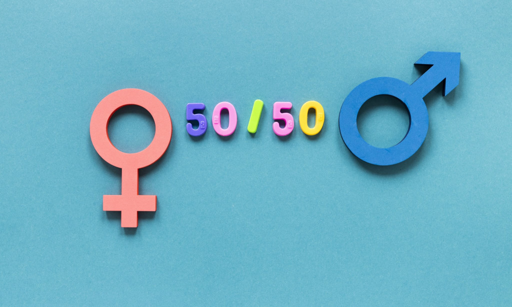 50/​50 – Concept of equal rights (image by Freepik)