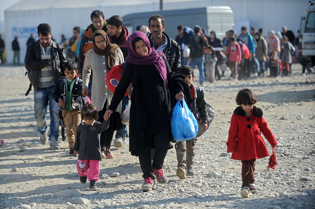 Geflüchtete und Migranten auf ihrem Weg nach Deutschland (Foto: Shutterstock)